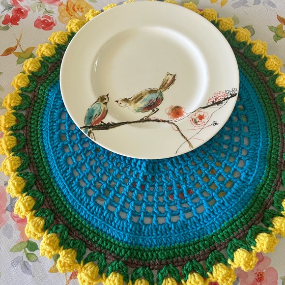 Placemats🪷 Crochet Set Of 2 - Picture 3 of 7